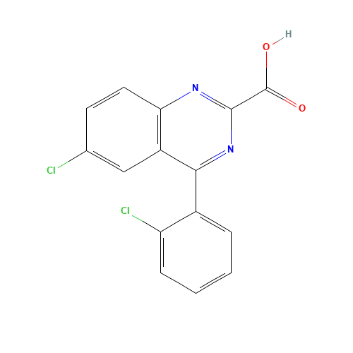 6-Chloro-4-(2-chlorophenyl)-2-quinazolinecarboxylic Acid (CAS: 54643-79-7) - Related Chemical Product
