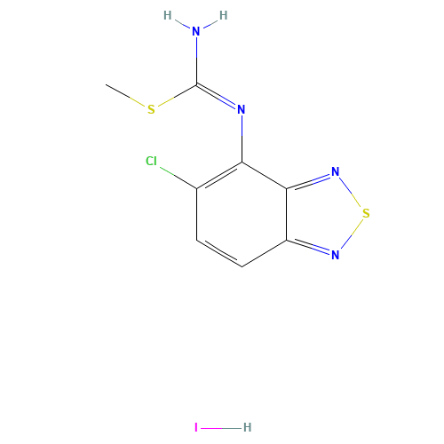 (5-Chloro-2,1,3-benzothiadiazol-4-yl)-carbamimidothioic Acid Methyl Ester Hydriodide Salt (CAS: 51323-03-6) - Related Chemical Product