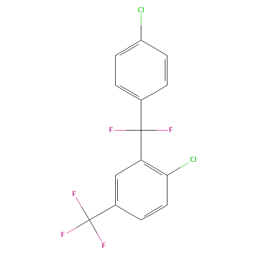 1-Chloro-2-[(4-chlorophenyl)difluoromethyl]-4-(trifluoromethyl)benzene (CAS: 95998-70-2) - Related Chemical Product