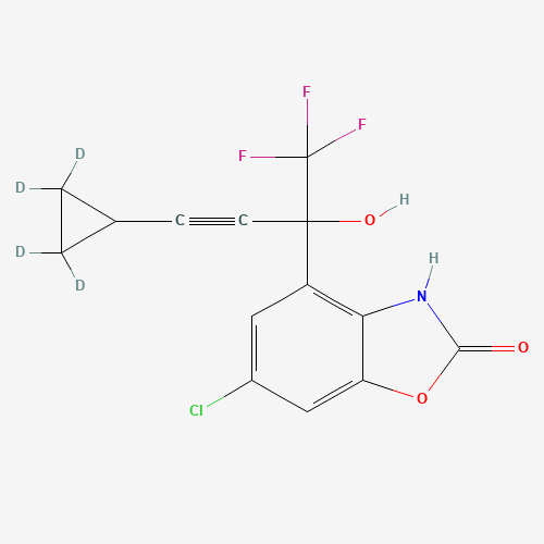 6-Chloro-4-[(2,2,3,3-d4-cyclopropylethynyl)trifluoromethylhydroxymethyl]-3H-benzoxazol-2-one (CAS: 1189694-49-2) - Related Chemical Product