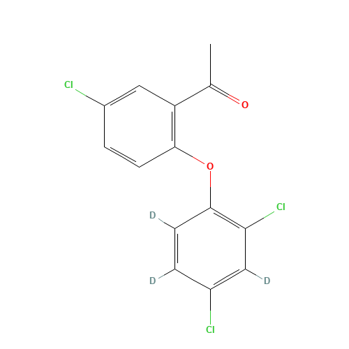 1-[5-Chloro-2-(2,4-dichlorophenoxy)phenylethanone]-d3 (CAS: 1189886-69-8) - Related Chemical Product