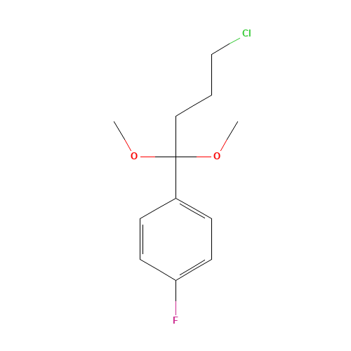 1-(4-Chloro-1,1-dimethoxybutyl)-4-fluorobenzene (CAS: 57390-39-3) - Related Chemical Product