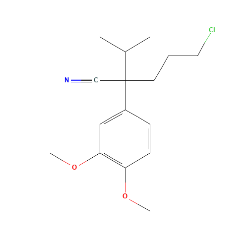 5-Chloro-2-(3,4-dimethoxyphenyl)-2-isopropylvaleronitrile (CAS: 27487-83-8) - Related Chemical Product