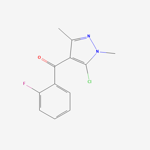 (5-Chloro-1,3-dimethyl-1H-pyrazol-4-yl)(2-fluorophenyl)methanone (CAS: 29938-71-4) - Related Chemical Product