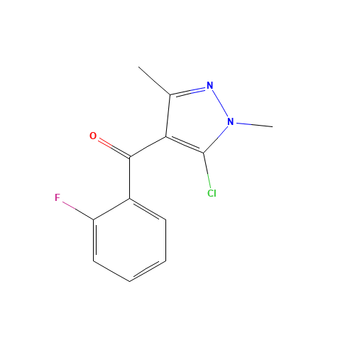 (5-Chloro-1,3-dimethyl-1H-pyrazol-4-yl)(2-fluorophenyl)methanone (CAS: 29938-71-4) - Related Chemical Product