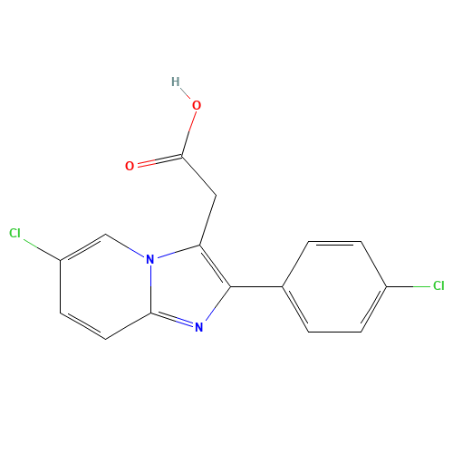 6-Chloro-2-(4-chlorophenyl)imidazo[1,2-a]pyridine-3-acetic Acid (CAS: 82626-74-2) - Related Chemical Product