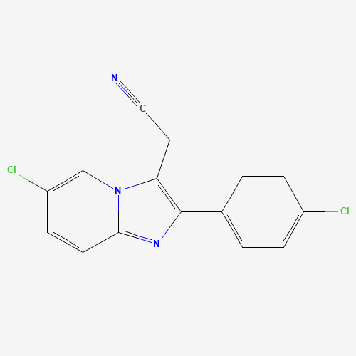 6-Chloro-2-(4-chlorophenyl)imidazo[1,2-a]pyridine-3-acetonitrile (CAS: 82626-72-0) - Related Chemical Product