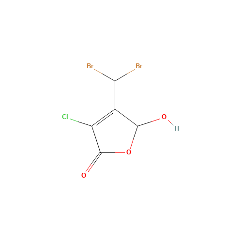 3-Chloro-4-(dibromomethyl)-5-hydroxy-2(5H)-furanone (CAS: 132059-52-0) - Related Chemical Product