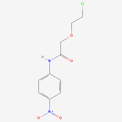 2-(2-Chloroethoxy)-N-(4-nitrophenyl)acetamide (CAS: 811450-82-5) - Chemical Structure and Molecular Formula 