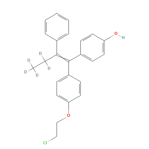 (3,3,4,4,4-d5)-(E/Z)-1-[4-(2-Chloroethoxy)phenyl]-1-[4-hydroxyphenyl]-2-phenyl-1-butene (CAS: 1020719-27-0) - Related Chemical Product