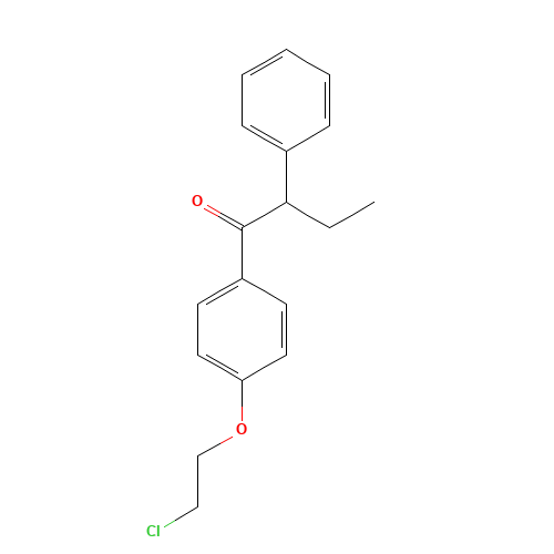 1-[4-(2-Chloroethoxy)phenyl]-2-ethyl-2-phenylethanone (CAS: 103628-22-4) - Related Chemical Product