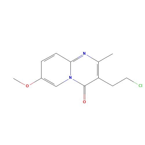 3-(2-Chloroethyl)-7-methoxy-2-methyl-4H-pyrido[1,2-a]pyrimidin-4-one (CAS: 147662-99-5) - Related Chemical Product