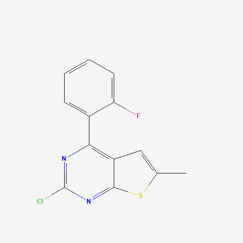 2-Chloro-4-(2-fluorophenyl)-6-methylthieno[2,3-d]pyrimidine (CAS: 99499-25-9) - Related Chemical Product