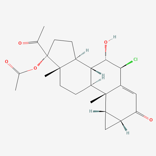 6b-Chloro-7a-hydroxy-6,7-dihydro Cyproterone Acetate (CAS: 23814-84-8) - Related Chemical Product