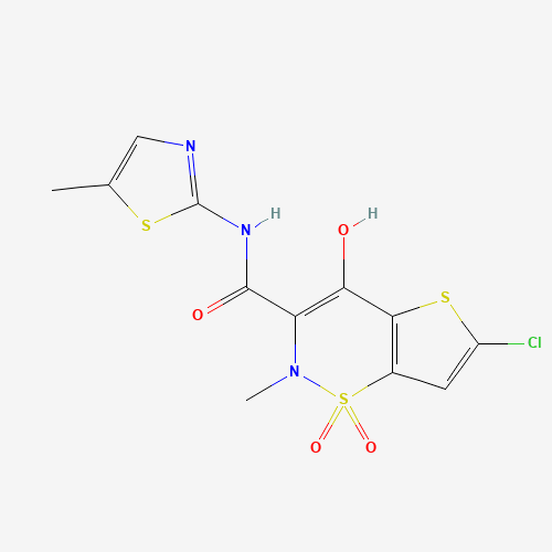 6-Chloro-4-hydroxy-2-methyl-N-(5-methyl-2-thiazolyl)-2H-thieno[2,3-e]-1,2-thiazine-3-carboxamide 1,1-Dioxide (CAS: 479482-38-7) - Related Chemical Product