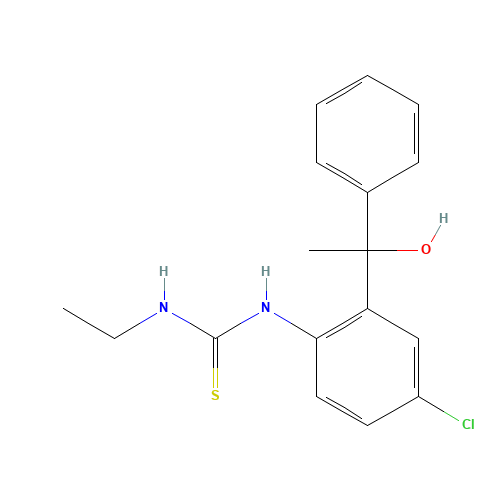 1-[4-Chloro-2-(1'-hydroxy-1'-methylbenzyl)phenyl]-3-ethyl-2-thio-urea (CAS: 21740-97-6) - Related Chemical Product