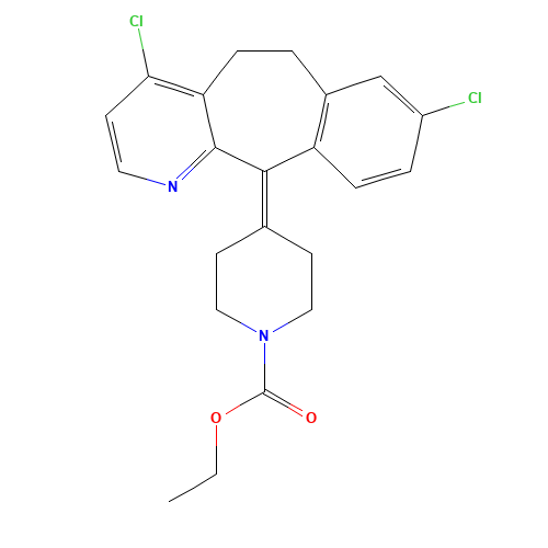 4-Chloro Loratadine (CAS: 165739-83-3) - Chemical Structure and Molecular Formula 