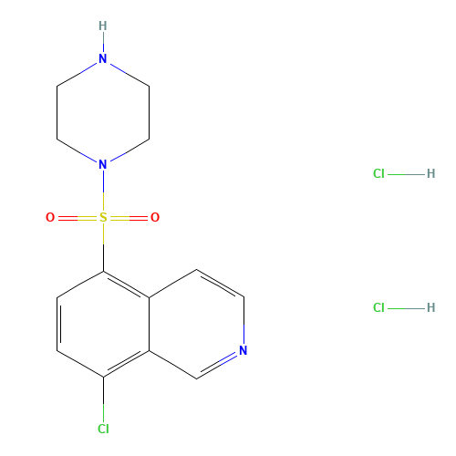1-(8-Chloro-5-isoquinolinesulfonyl)piperazine Dihydrochloride (CAS: 355115-40-1) - Chemical Structure and Molecular Formula 