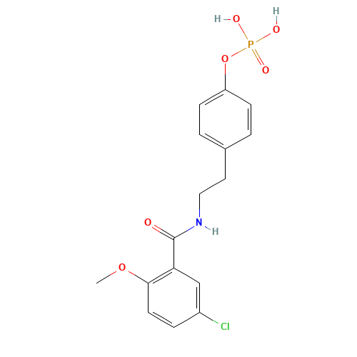 p-[2-[(5-Chloro-2-methoxybenzoyl)amino]ethyl]benzenephosphonate (CAS: 594854-55-4) - Related Chemical Product