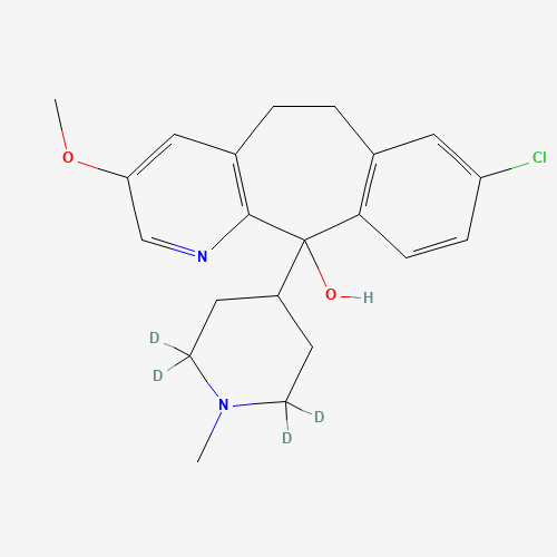 8-Chloro-3-methoxy-11-(1-methyl-4-piperidinyl)-6,11-dihydro-5H-benzo[5,6]-cyclohepta[1,2-b]pyridin-11-ol-d4 (CAS: 1189492-69-0) - Related Chemical Product