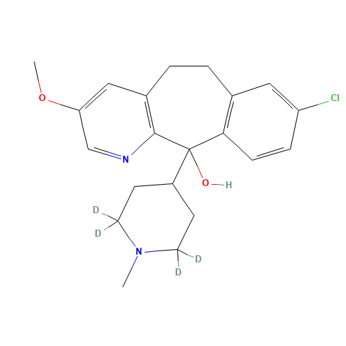 8-Chloro-3-methoxy-11-(1-methyl-4-piperidinyl)-6,11-dihydro-5H-benzo[5,6]-cyclohepta[1,2-b]pyridin-11-ol-d4 (CAS: 1189492-69-0) - Related Chemical Product