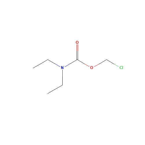 Chloromethyl Diethylcarbamate (CAS: 133217-92-2) - Chemical Structure and Molecular Formula 