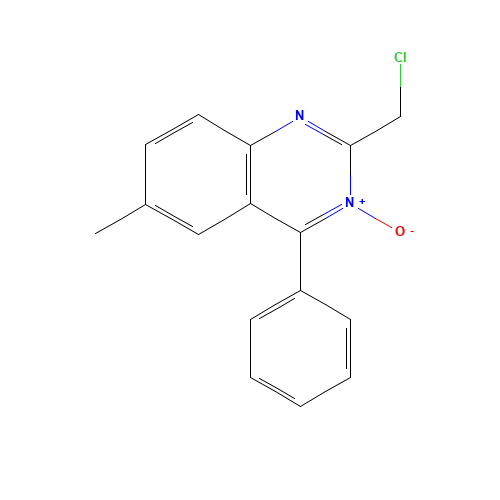 2-(Chloromethyl)-6-methyl-4-phenyl-quinazoline 3-Oxide (CAS: 94206-84-5) - Related Chemical Product