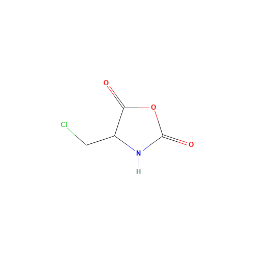 4-(Chloromethyl)-2,5-oxazolidinedione (CAS: 3981-41-7) - Chemical Structure and Molecular Formula 