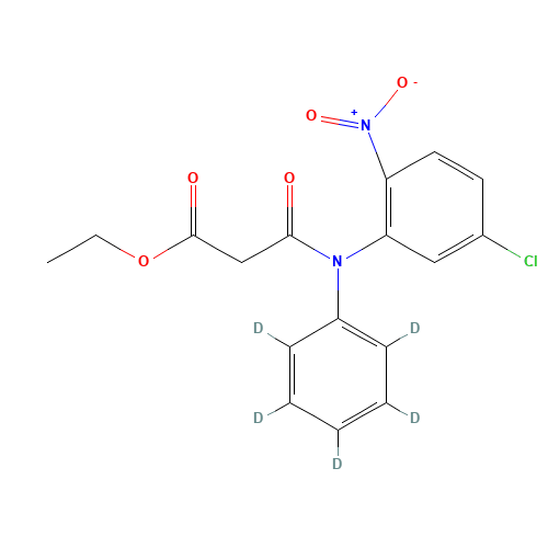 5'-Chloro-2'-nitro-N-phenyl-malonanilic Acid-d5 Ethyl Ester (CAS: 129973-74-6) - Related Chemical Product