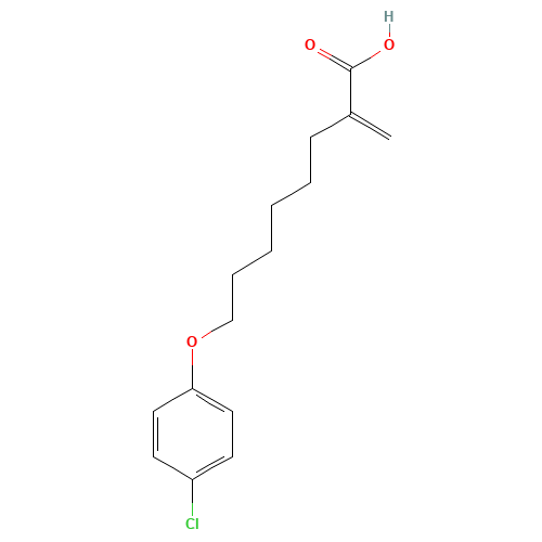 8-(4-Chlorophenoxy)-2-methylenoctanoic Acid (CAS: 124083-17-6) - Related Chemical Product