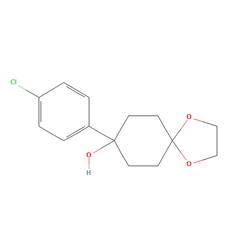 8-(4-Chlorophenyl)-1,4-dioxaspiro[4.5]decan-8-ol (CAS: 126991-59-1) - Related Chemical Product