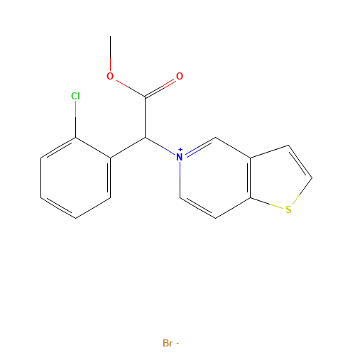 5-[1-(2-Chlorophenyl)-2-methoxy-2-oxoethyl]thieno[3,2-c]pyridinium Bromide (CAS: 1251736-86-3) - Related Chemical Product