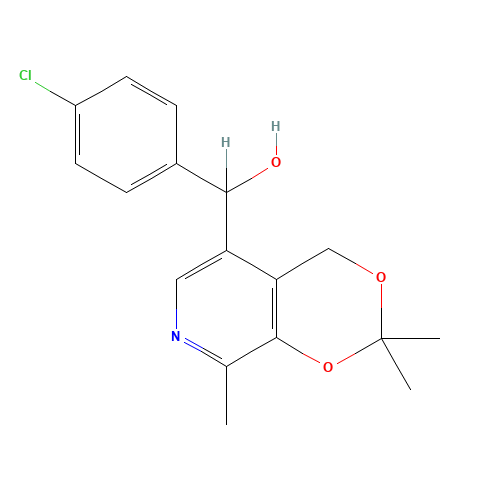 (+/-)-4-Chlorophenyl-5-[(3,4-isopropylidine)-2-methylpyridine]methanol (CAS: 133545-64-9) - Related Chemical Product