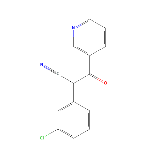 2-(3-Chlorophenyl)-2-cyano-1-(3-pyridinyl)-1-ethanone (CAS: 114444-10-9) - Related Chemical Product