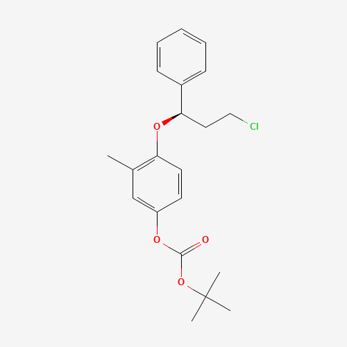 (R)-3-Chloro-1-phenyl-1-[2-methyl-4-[(tert-butoxycarbonyl)oxy]phenoxy]propane (CAS: 457634-25-2) - Related Chemical Product