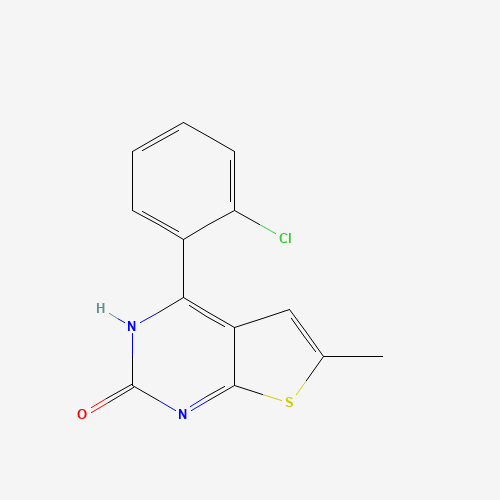 4-(2-Chlorophenyl)-6-methylthieno[2,3-d]pyrimidin-2(1H)-one (CAS: 677713-46-1) - Chemical Structure and Molecular Formula 