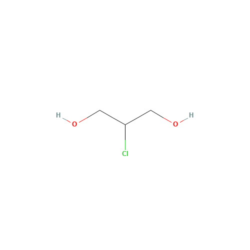 2-Chloro-1,3-propanediol (CAS: 497-04-1) - Chemical Structure and Molecular Formula 