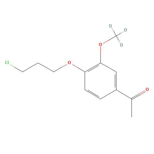 1-[4-(3-Chloropropoxy)-3-methoxyphenyl]ethanone-d3 (CAS: 1071167-68-4) - Related Chemical Product