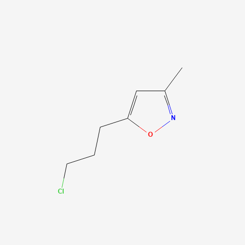 5-(3-Chloropropyl)-3-methylisoxazole (CAS: 130800-76-9) - Chemical Structure and Molecular Formula 