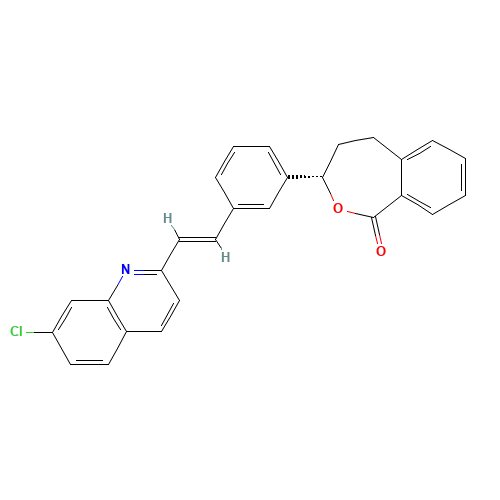 (3S)-3-[3-[(1E)-2-(7-Chloro-2-quinolinyl)ethenyl]phenyl]-4,5-dihydro-2-benzoxepin-1(3H)-one (CAS: 1100617-38-6) - Related Chemical Product