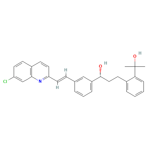 2-[3-(R)-[3-(2-(7-Chloro-2-quinolinyl)ethenyl)phenyl]-3-hydroxypropyl]phenyl-2-propanol (CAS: 150026-75-8) - Related Chemical Product