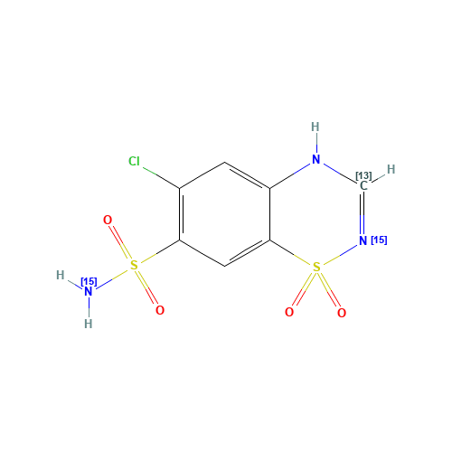 Chlorothiazide-13C,15N2 (CAS: 1189440-79-6) - Related Chemical Product