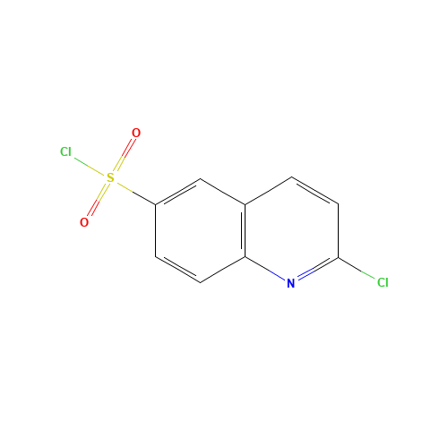 2-Chloroquinoline-6-sulfonyl Chloride (CAS: 205055-71-6) - Chemical Structure and Molecular Formula 