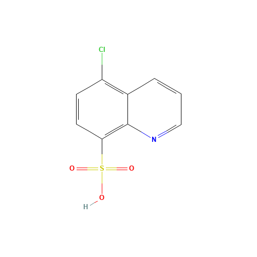 5-Chloroquinoline-8-sulfonic Acid (CAS: 90225-09-5) - Chemical Structure and Molecular Formula 