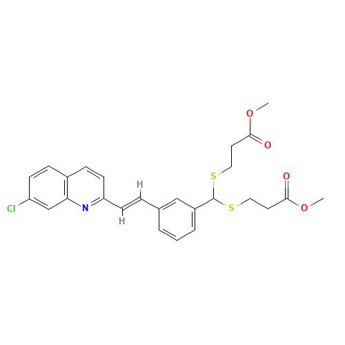 3,3'-[[[3-[(1E)-2-(7-Chloro-2-quinolinyl)ethenyl]phenyl]methylene]bis(thio)]bis-propanoic Acid 1,1'-Dimethyl Ester (CAS: 120385-96-8) - Related Chemical Product