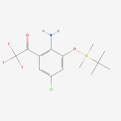 4-Chloro-2-trifluoroacetyl-6-(tert-butyldimethylsilyloxy)aniline (CAS: 205756-24-7) - Related Chemical Product