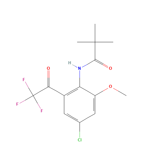N-(4-Chloro-2-trifluoroacetyl-6-methoxyphenyl)-2,2-dimethylpropanamide (CAS: 1076199-86-4) - Related Chemical Product