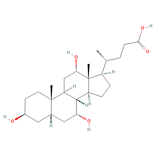 3b-Cholic Acid (CAS: 3338-16-7) - Chemical Structure and Molecular Formula 