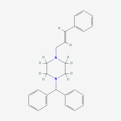 Cinnarizine-d8 (CAS: 1185242-27-6) - Chemical Structure and Molecular Formula 