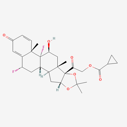 Ciprocinonide (CAS: 58524-83-7) - Chemical Structure and Molecular Formula 